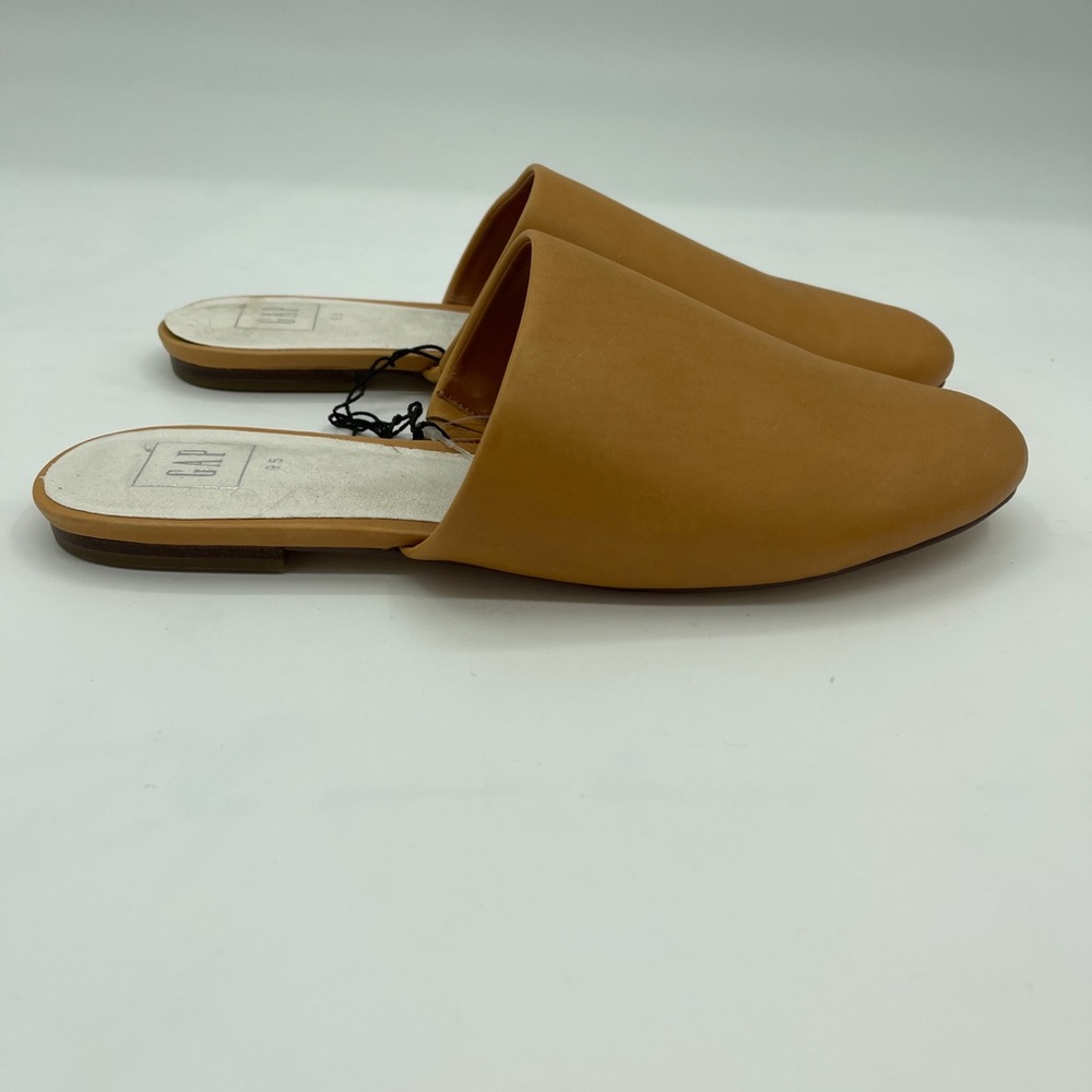 GAP Leather Slip On Mules Flats